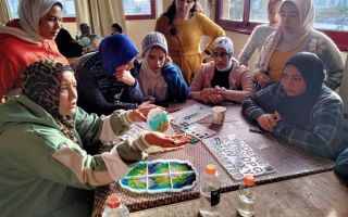 فعاليات اليوم الثاني من ورش تعلم الحرف اليدوية ببورسعيد